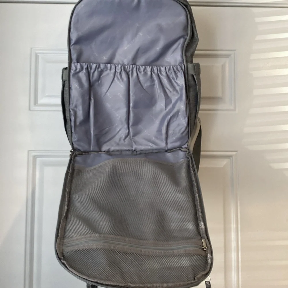 RUVALINO Diaper Gray Baby Bag Tote Large Travel Bag